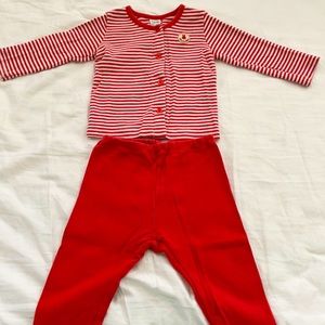 Korean toddler loungewear/pajamas, size 12 months